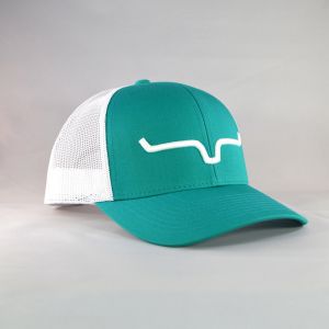 Kimes Ranch Weekly Trucker Hat - Teal/White